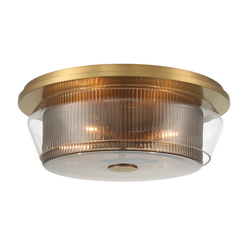 Minka-Lavery 14014-732 Four Light Flush Mount, Legacy Brass
