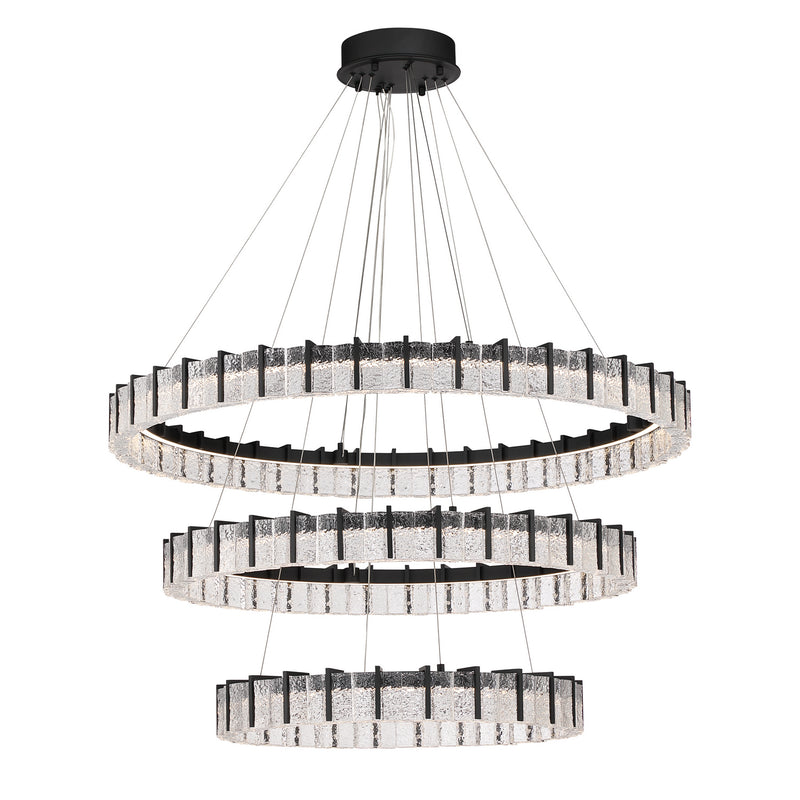 Minka-Lavery 2410-899-L LED Chandelier, Dark Matte Black