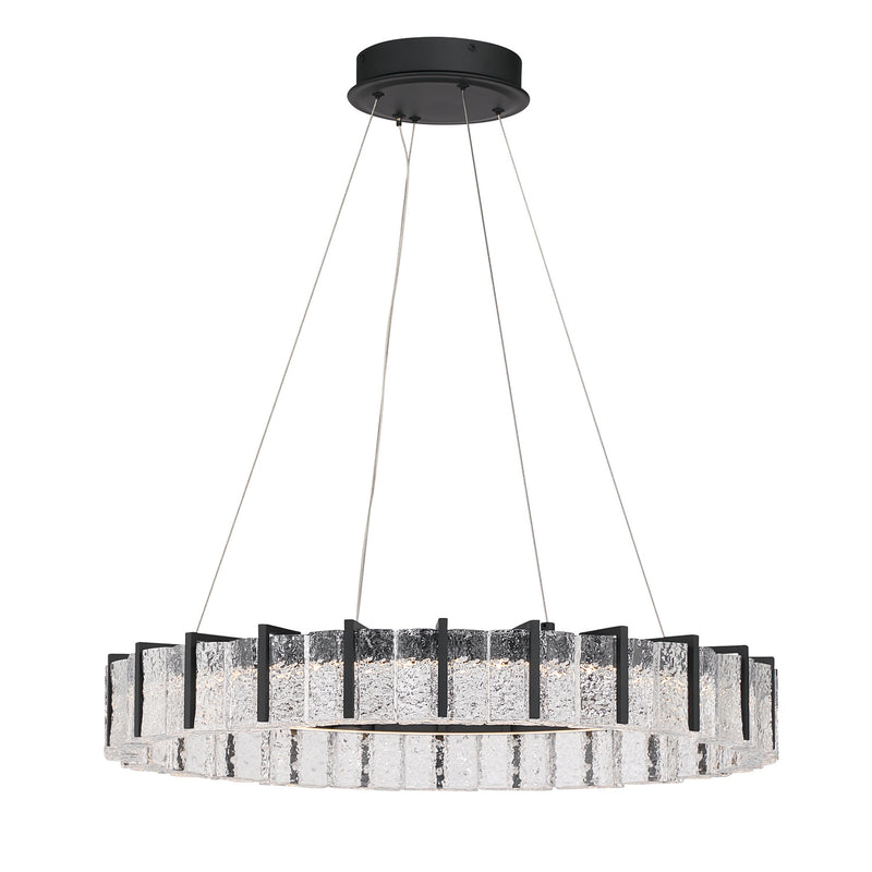 Minka-Lavery 2415-899-L LED Pendant, Dark Matte Black