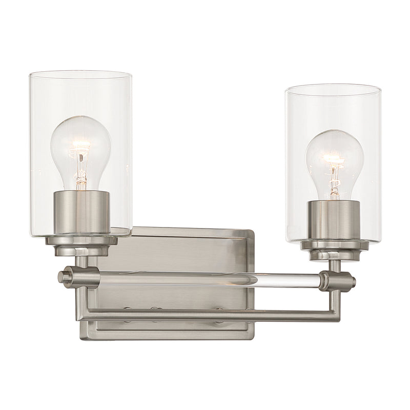 Minka-Lavery 2642-84 Two Light Vanity, Brushed Nickel