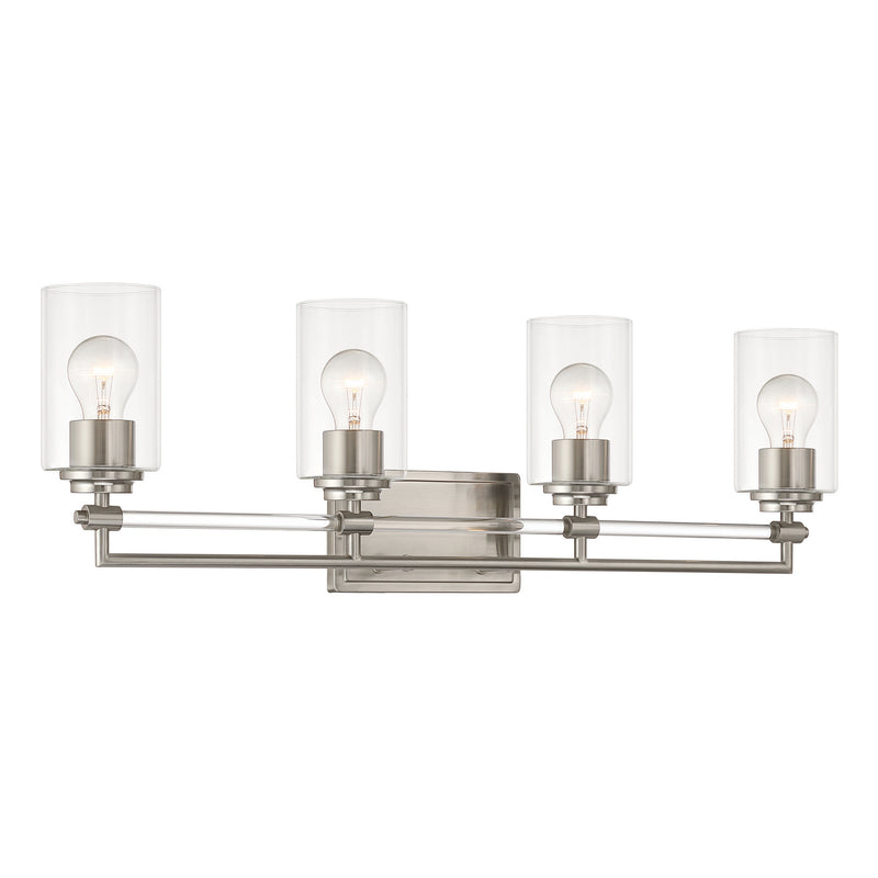 Minka-Lavery 2644-84 Four Light Vanity, Brushed Nickel