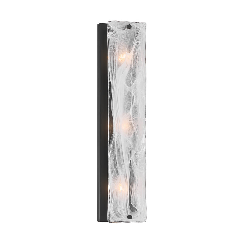 Minka-Lavery 3633-899 Three Light Vanity, Dark Matte Black