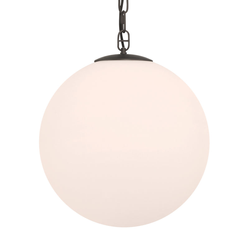 Minka-Lavery 5213-860 One Light Pendant, Dark Bronze