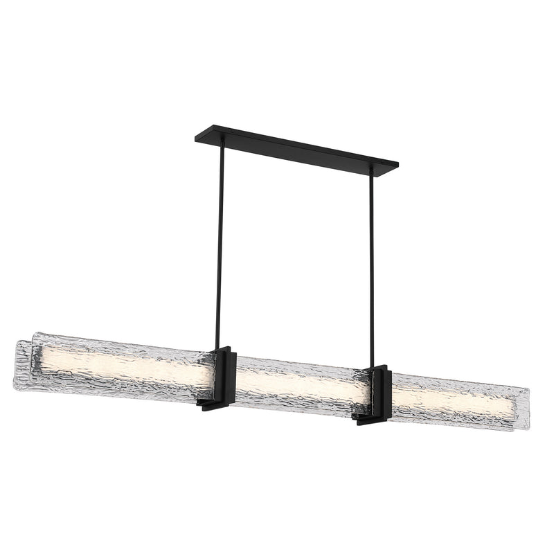 Minka-Lavery 5667-899-L LED Linear Chandelier, Dark Matte Black