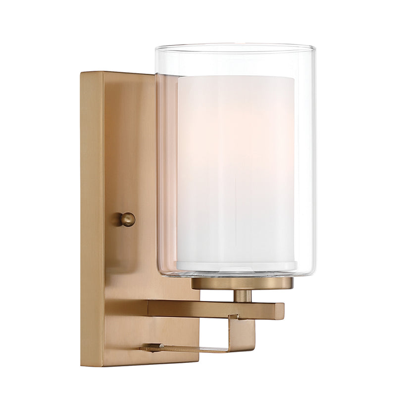Minka-Lavery 6101-791 One Light Bath Sconce, Brushed Gold