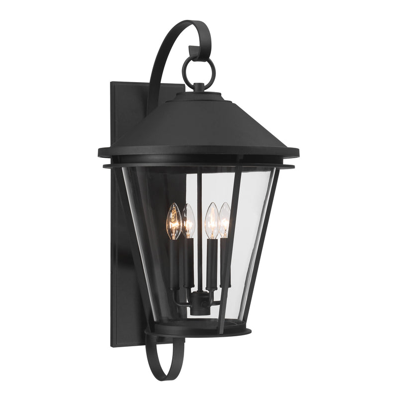 Minka-Lavery 71284-66 Four Light Wall Lantern, Sand Coal Black