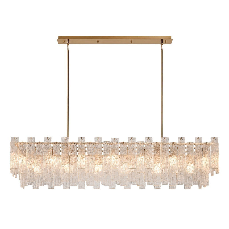 Terracotta Designs H24107L-13 13 Light Chandelier, Warm Brass