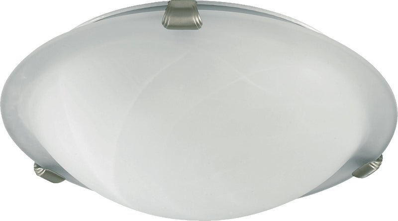 Quorum 3000-12-65 Two Light Ceiling Mount, Satin Nickel