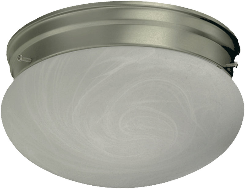 Quorum 3021-8-65 Two Light Ceiling Mount, Satin Nickel