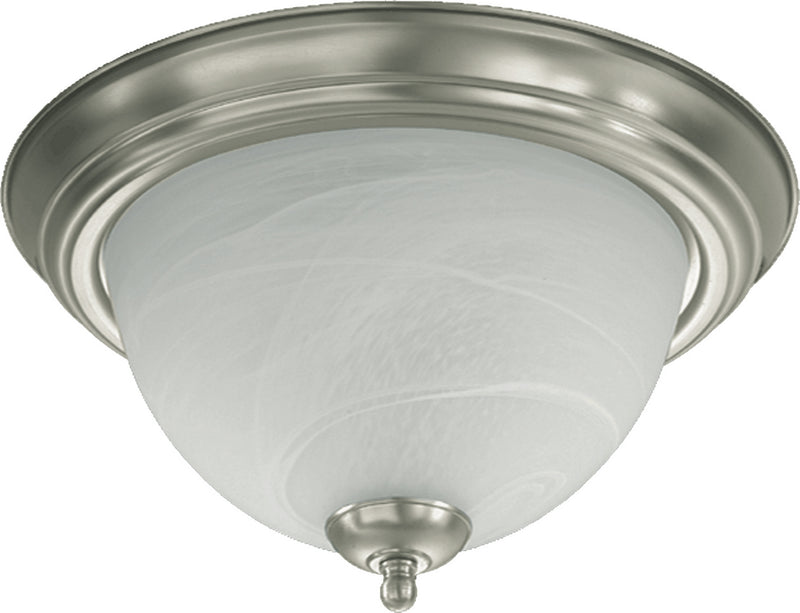 Quorum 3066-11-65 Two Light Ceiling Mount, Satin Nickel