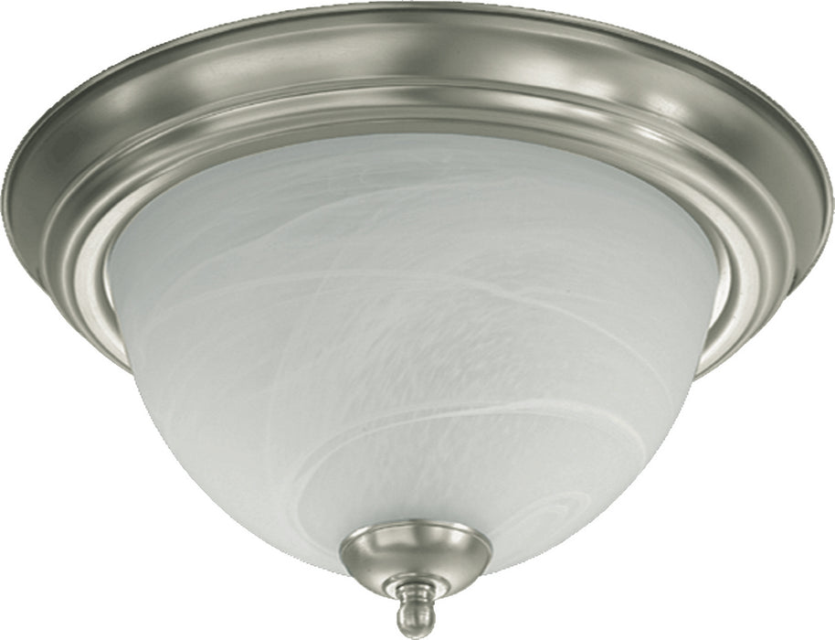 Quorum 3066-11-65 Two Light Ceiling Mount, Satin Nickel