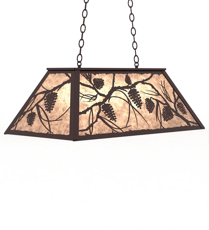 Meyda Tiffany 234384 Six Light Pendant, Mahogany Bronze