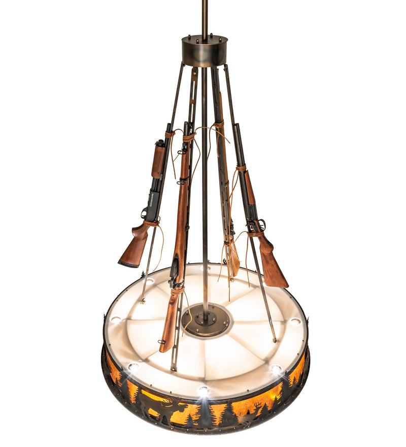 Meyda Tiffany 243367 LED Pendant, Dark Burnished Antique Copper