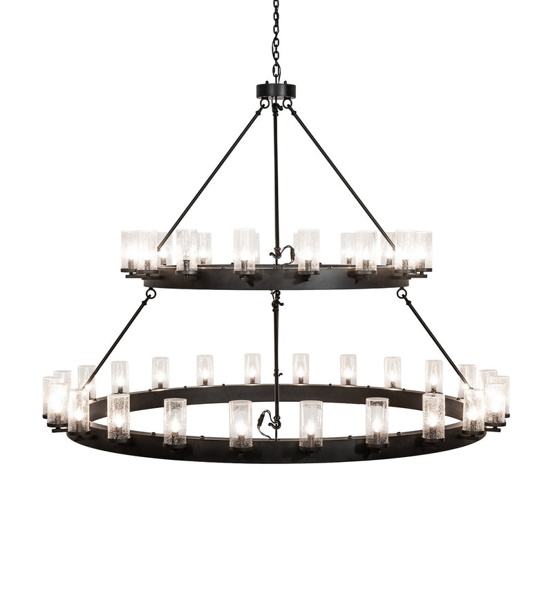 Meyda Tiffany 256824 LED Chandelier, Solar Black