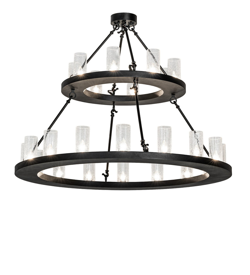 Meyda Tiffany 269456 24 Light Chandelier, Textured Black