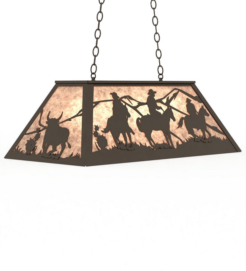 Meyda Tiffany 274481 Six Light Pendant, Oil Rubbed Bronze