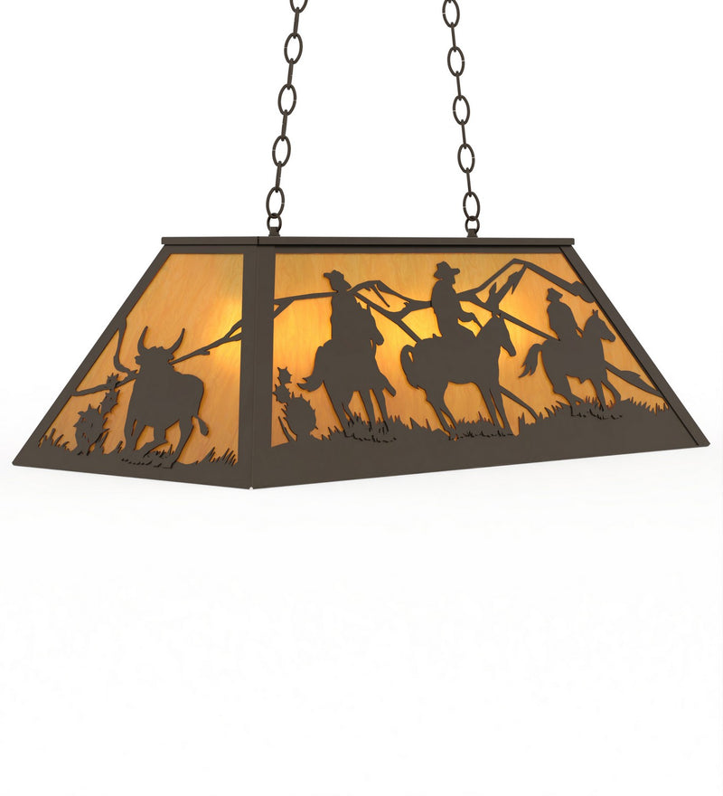 Meyda Tiffany 274491 Six Light Pendant, Oil Rubbed Bronze