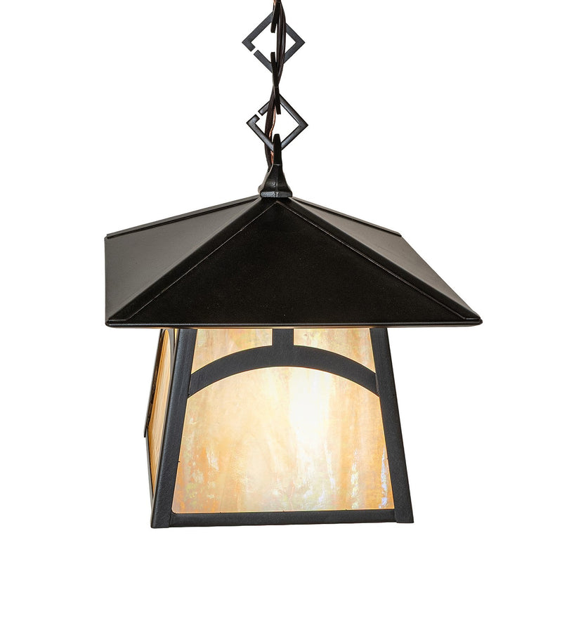 Meyda Tiffany 92190 One Light Pendant, Craftsman Brown