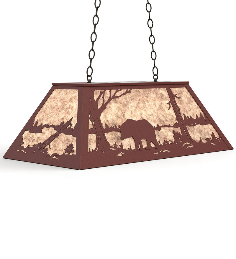 Meyda Tiffany 67334 Six Light Pendant, Rust