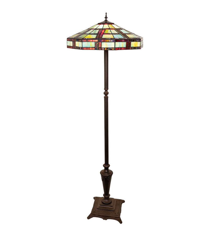 Meyda Tiffany 300358 One Light Floor Lamp, Mahogany Bronze