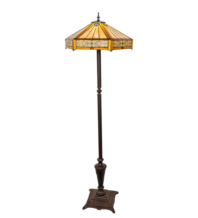 Meyda Tiffany 300350 One Light Floor Lamp, Mahogany Bronze