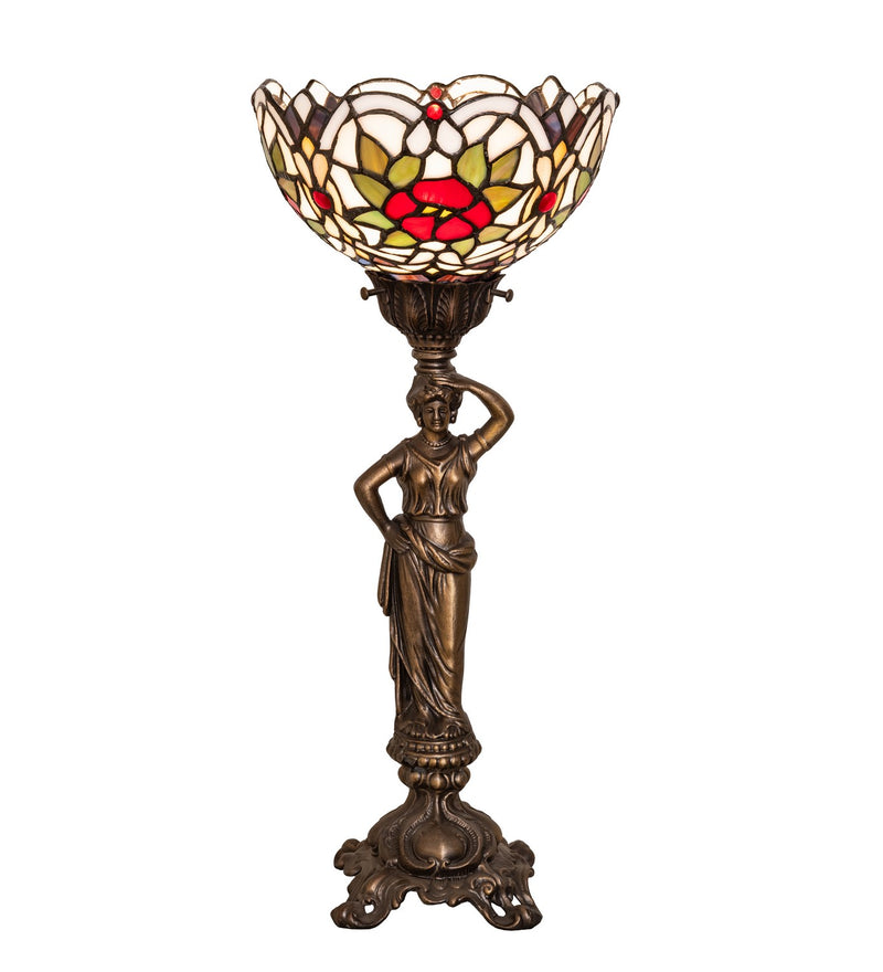 Meyda Tiffany 300311 One Light Accent Lamp, Antique Brass