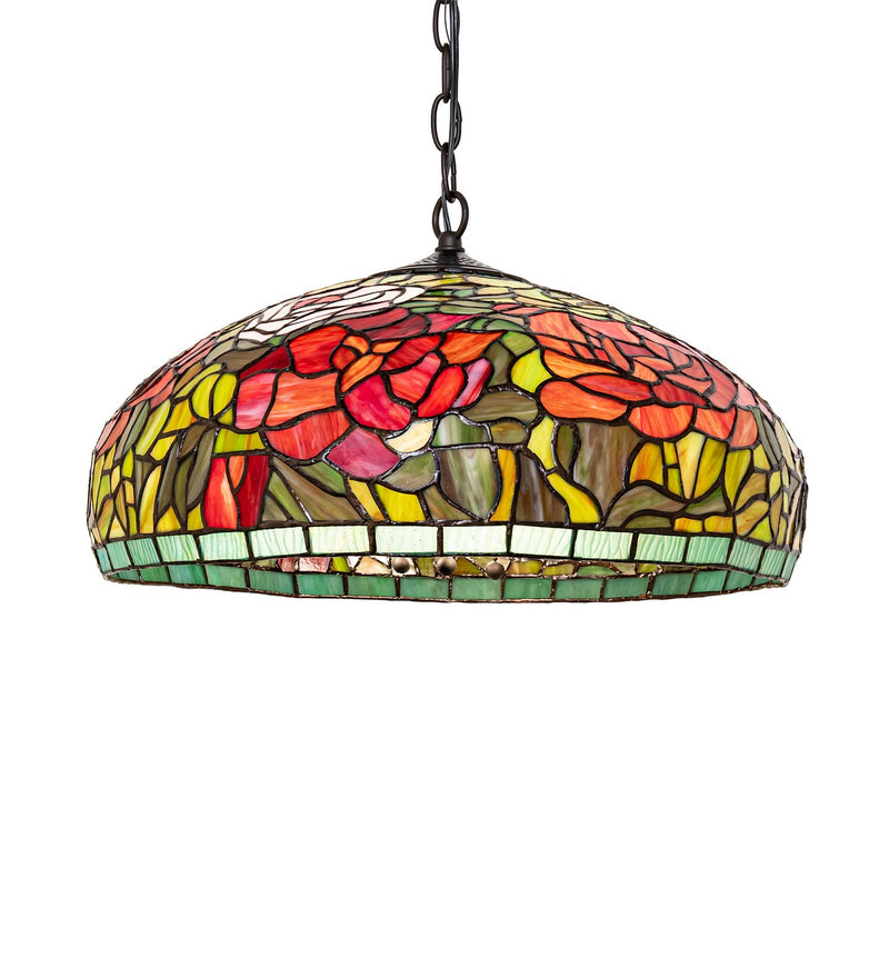Meyda Tiffany 299783 Three Light Pendant, Oil Rubbed Bronze
