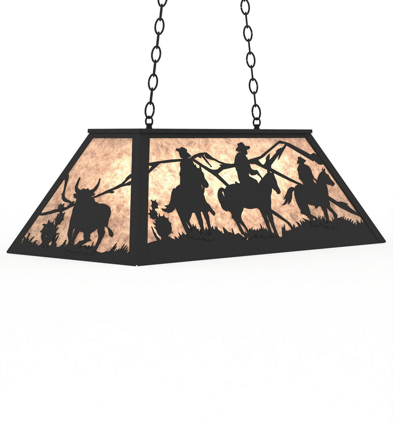Meyda Tiffany 276670 Six Light Pendant, Solar Black