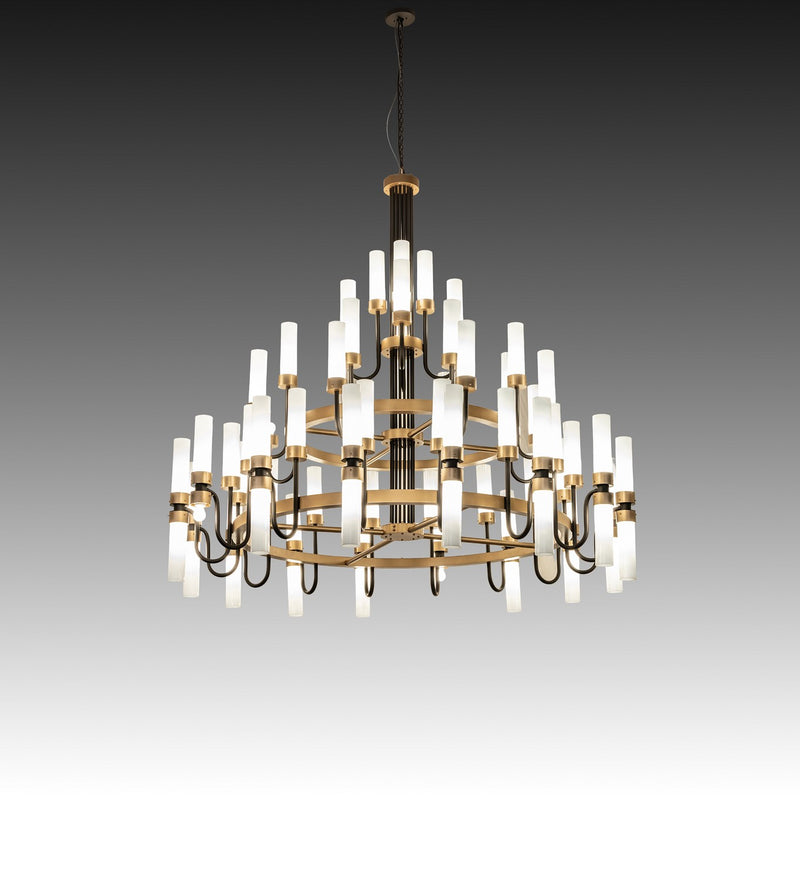 Meyda Tiffany 289755 LED Chandelier, Oil Rubbed Bronze/Gold Metallic