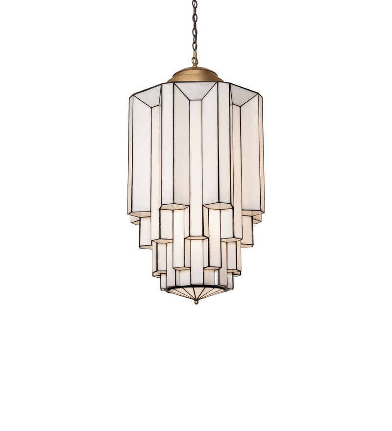 Meyda Tiffany 289757 LED Pendant, Gold Metallic & Oil Rubbed Bronze