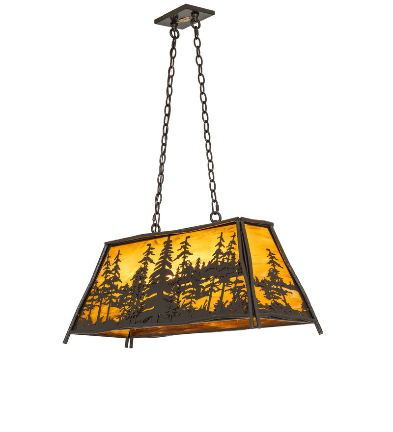 Meyda Tiffany 289793 Four Light Pendant, Timeless Bronze