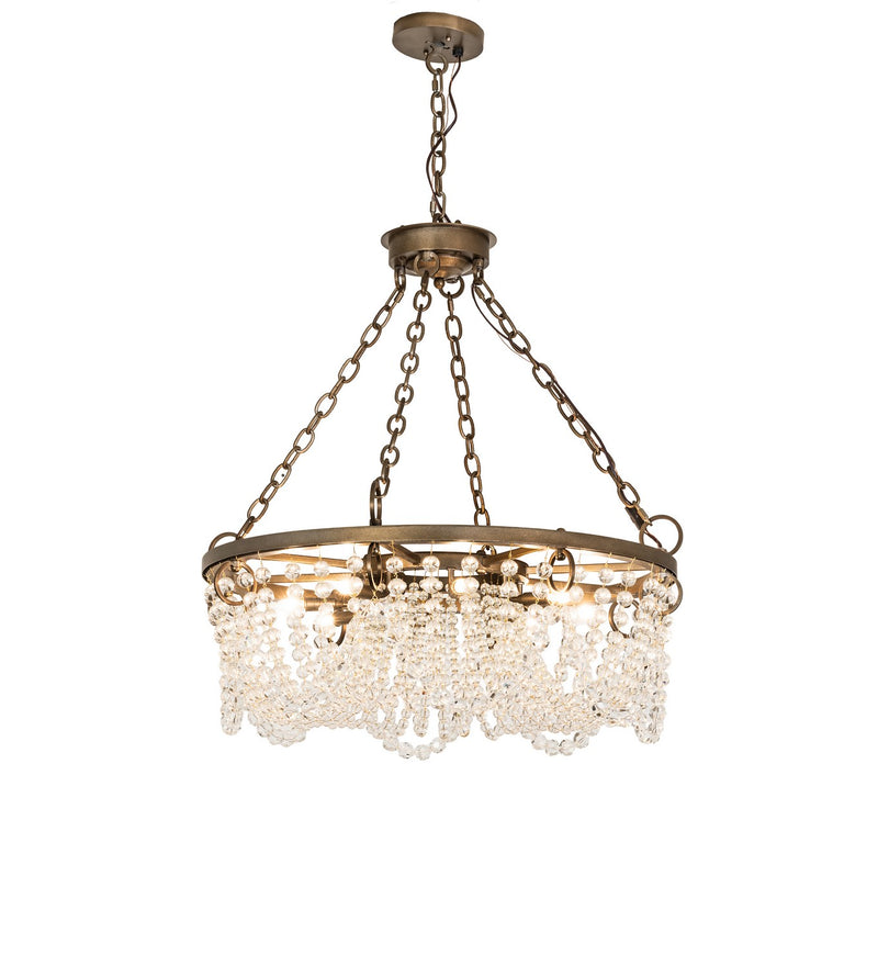 Meyda Tiffany 291117 Eight Light Chandelier, Black Hills Gold