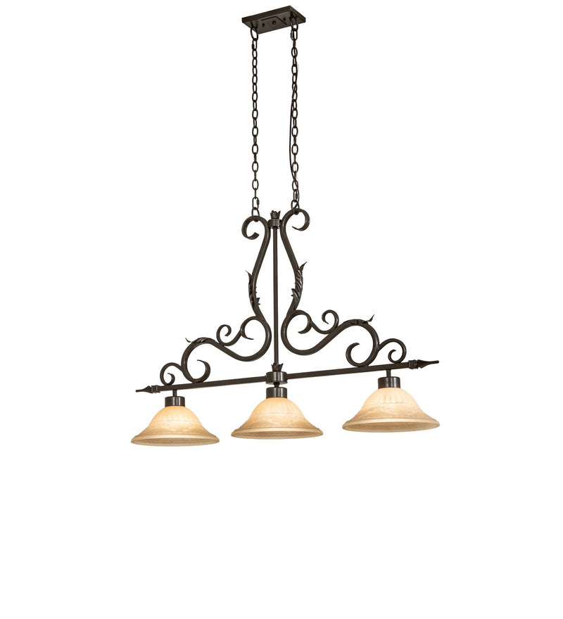 Meyda Tiffany 291367 Three Light Island Pendant, Bronze