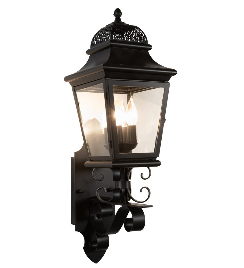 Meyda Tiffany 291868 Four Light Wall Sconce, Solar Black