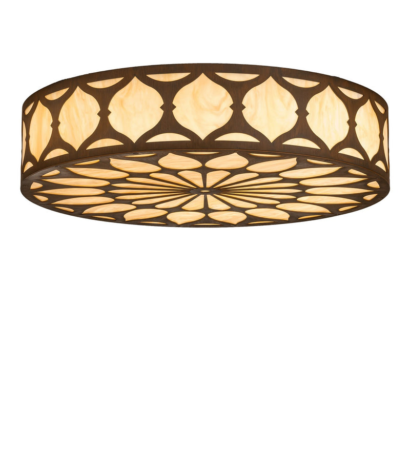 Meyda Tiffany 292688 LED Flush Mount, Rustic Iron