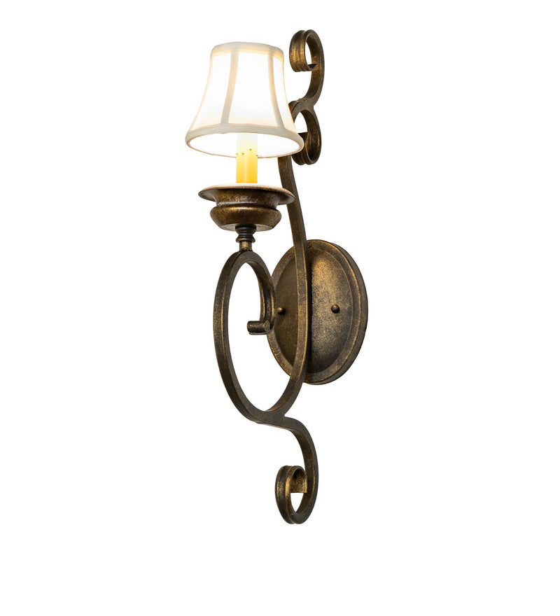 Meyda Tiffany 292741 One Light Wall Sconce, Dark Smoke