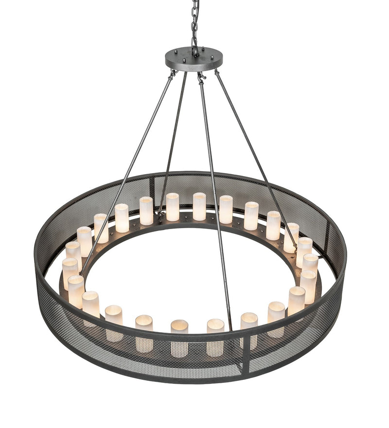 Meyda Tiffany 292976 24 Light Chandelier, Old Wrought Iron
