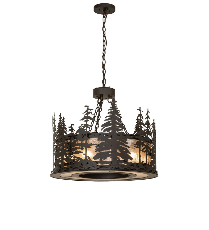 Meyda Tiffany 294003 Six Light Pendant, Oil Rubbed Bronze