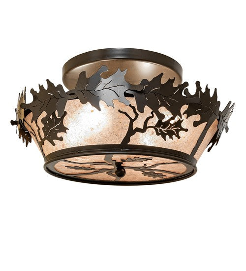Meyda Tiffany 294050 Four Light Semi-Flush Mount, Timeless Bronze