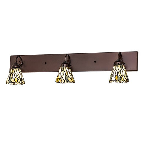 Meyda Tiffany 295053 Three Light Vanity, Mahogany Bronze