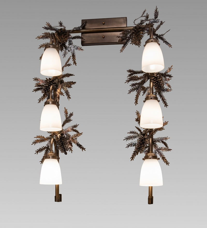 Meyda Tiffany 295924 Six Light Vanity, Dark Burnished Antique Copper