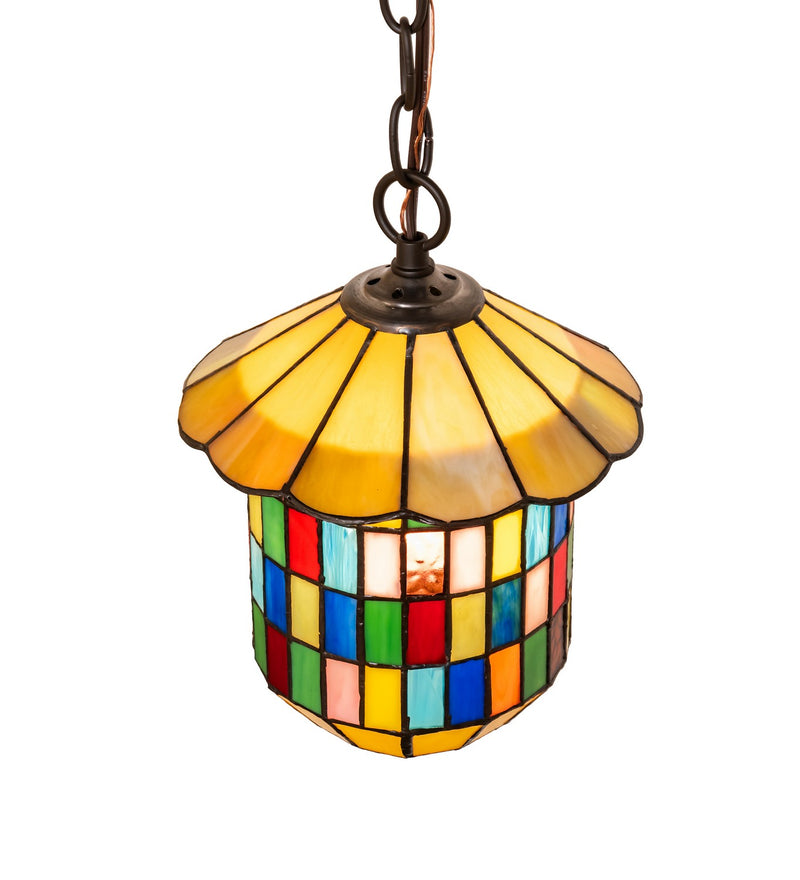 Meyda Tiffany 296854 One Light Pendant, Oil Rubbed Bronze