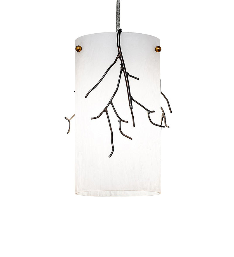 Meyda Tiffany 297496 One Light Pendant, Dark Burnished Antique Copper