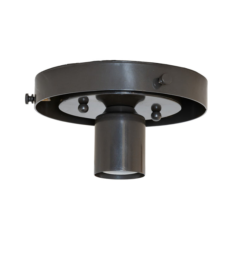 Meyda Tiffany 298140 One Light Flush Mount Hardware, Exterior Oil Rubbed Bronze