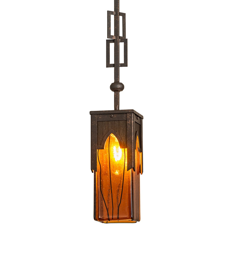 Meyda Tiffany 298600 One Light Pendant, Gilded Tobacco