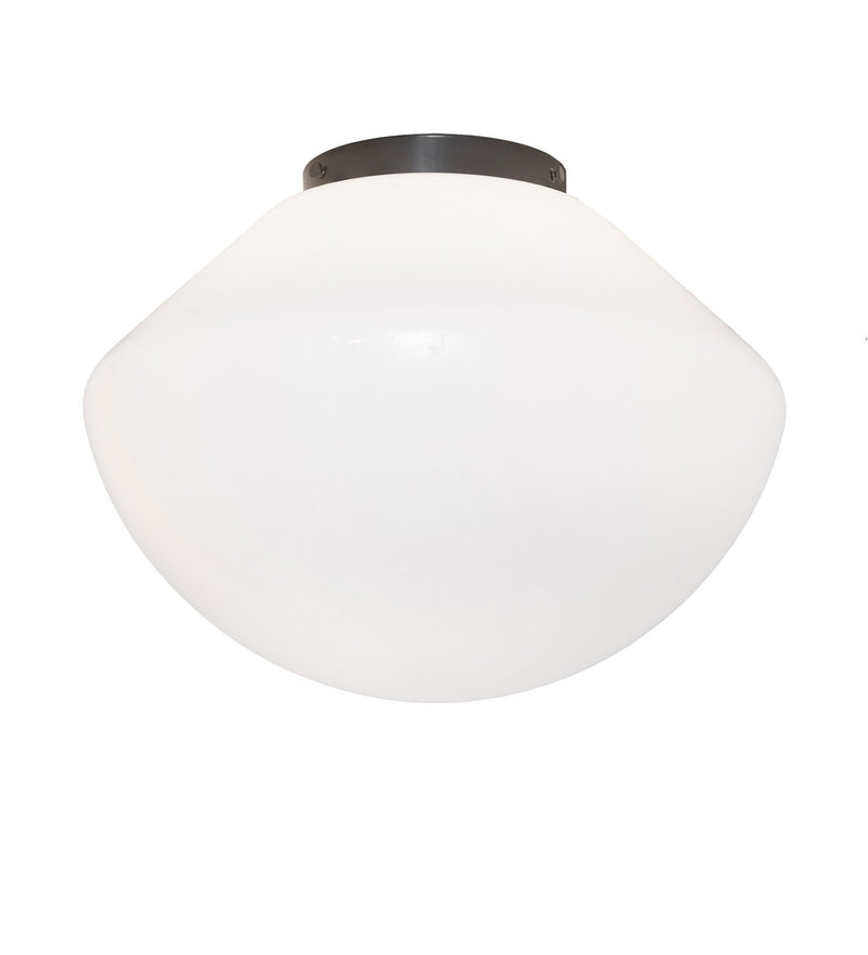 Meyda Tiffany 298989 One Light Flush Mount, Exterior Oil Rubbed Bronze