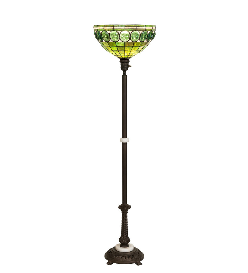 Meyda Tiffany 299737 One Light Torchiere, Oil Rubbed Bronze