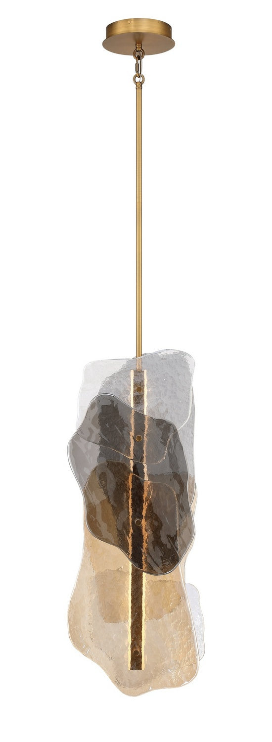 Eurofase 50463-022 LED Pendant, Antique Brass