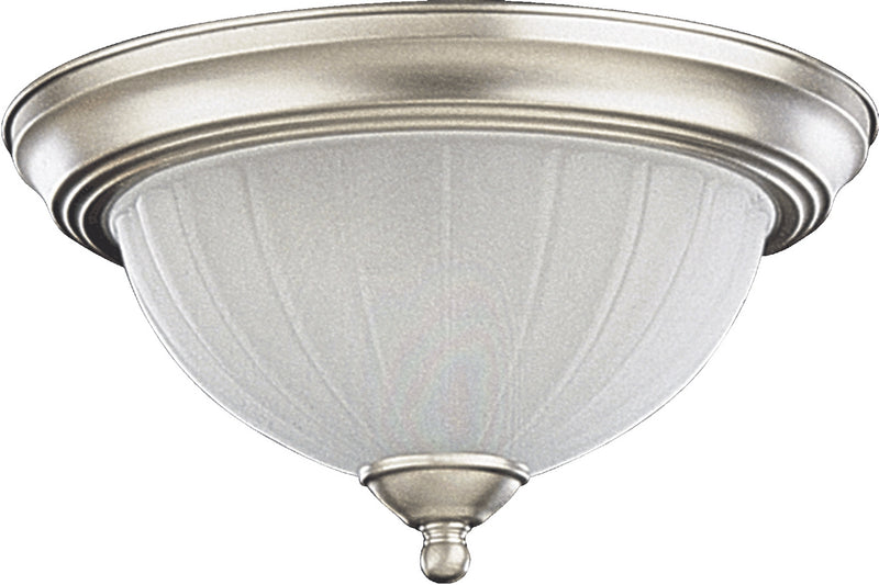 Quorum 3074-11-65 Two Light Ceiling Mount, Satin Nickel