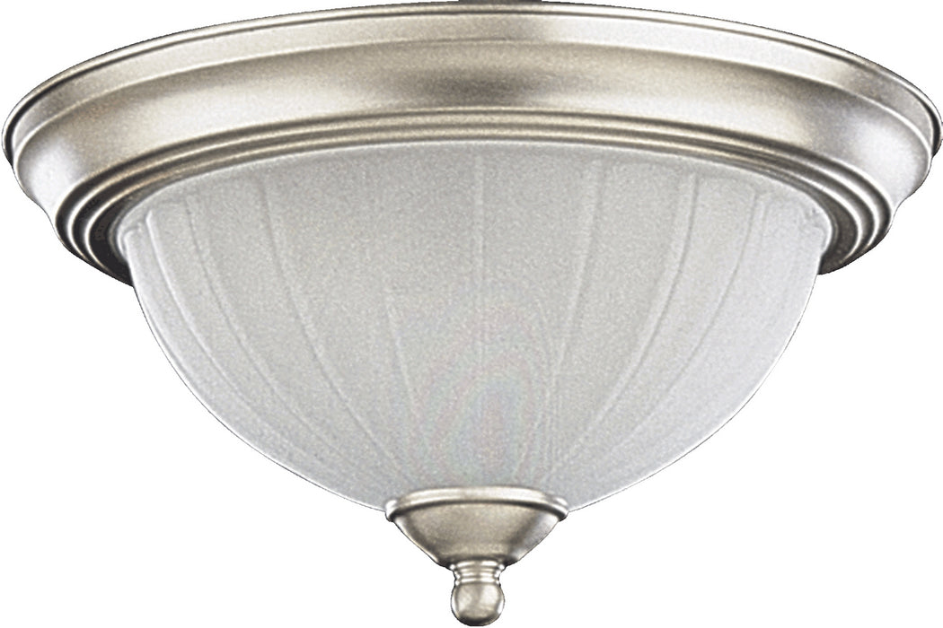 Quorum 3074-11-65 Two Light Ceiling Mount, Satin Nickel